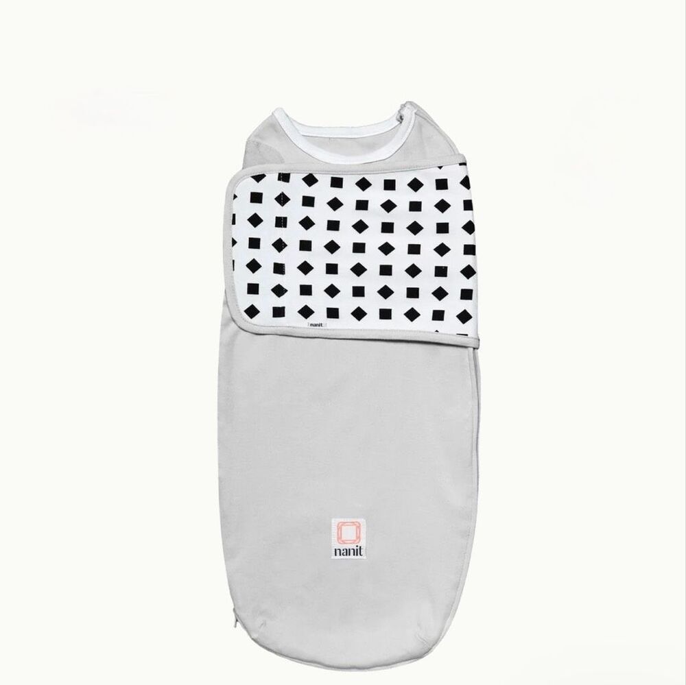 NANIT Gray Breathing Wear Swaddle- 0-3months NEW!